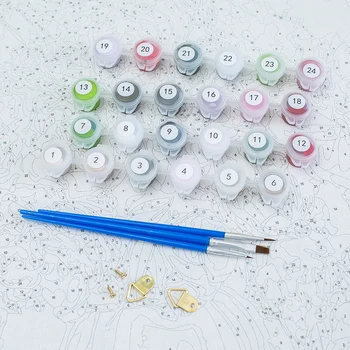 Gatyztory Pintura De Números De Animais Veado Imagem Colorir Sobre Tela Tinta Acrílica Kits De Decoração De Casa De Arte Molduras Decorativas