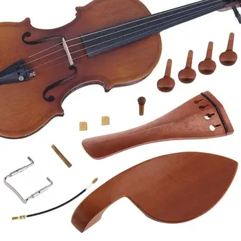 12Pcs 4/4 Violino Violino Cravelhas Endpin Arremate Acessórios Luthier Conjunto de Ferramentas de Violino acessórios Violino Pinos