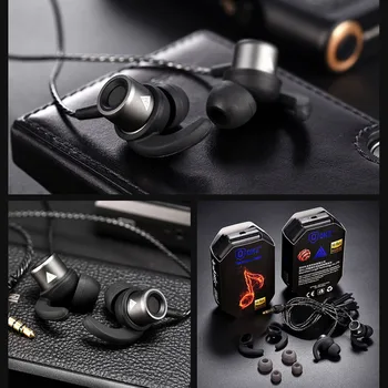 Novo QKZ CK1 Fone de ouvido de 3,5 MM Bass Estéreo de Música Esporte Em-orelha Fones de ouvido do Telefone de MP3, MP4, Fone de ouvido com Isolamento de Ruído