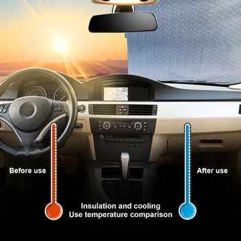 Portátil CVar de pára-brisa, pára-Sol da Janela Frontal, Pala de Sol Auto Janela de Vidro Protector solar de Acessórios para Todos os modelos de Veículos