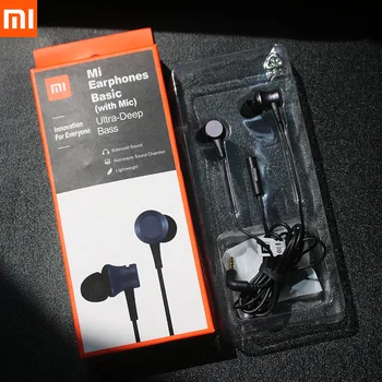 Mi Nota 10 CC9 X2 F2 Pro Xiaomi ficha Jack de 3,5 MM do Fone de ouvido In-Ear de Pistão Auricular Mãos-Livres de Microfone Estéreo de Fones de ouvido Para Redmi 9A 8A 7A 6A 5A