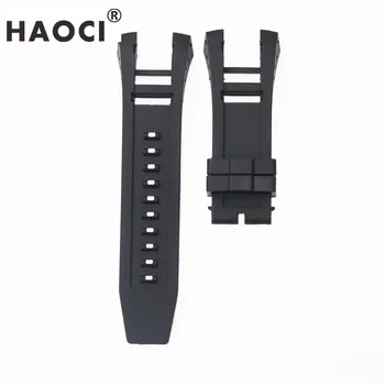 Acessórios 34mm de silicone pulseira para relógio Invicta preto azul pulseira pulseira de cinto confortável e à prova d'água