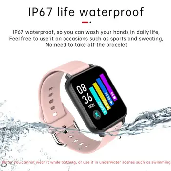 2020 Novas T82 Smart Watch 1.55 polegadas Touch Screen de Esportes Fitness Smartwatch Homens Mulheres Taxa de Coração, Pressão Arterial Assistir