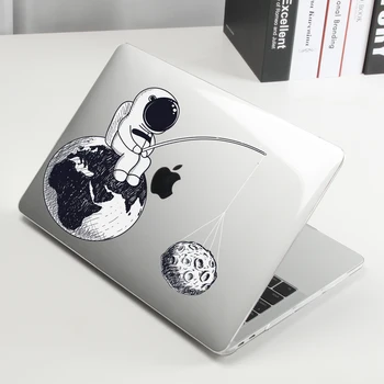 Novo Espaço 3D Astronauta Série Laptop Case Para Apple Macbook M1 Chip Ar Pro Retina de Toque Bar ID 11 12 13 15 16 polegadas Capa