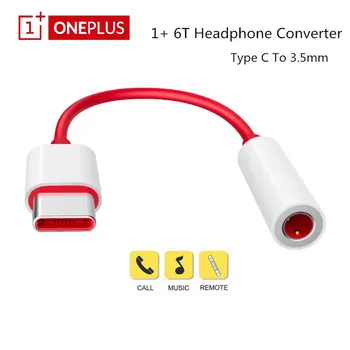 USB-C Conversor de Música Cabo 6T 7 Pro usb Tipo C Para Fone de ouvido 3,5 milímetros Jack Adaptador de Áudio Aux Para um plus 1+ 7T 7T Pro 3 3T 5 5T