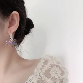 Coração Oscila Earings para as Mulheres coreano Moda Ocos Assimétrica Earings Jóias