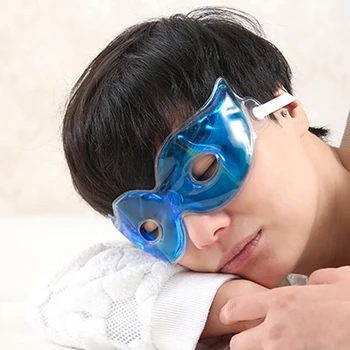 2PC Reutilizáveis Gel Fria Máscara de Olho Verão de Refrigeração de Gelo Aliviar a Fadiga Ocular Eliminar as olheiras Gel Máscara de Olho Saco de Gelo Para o Bom Sono