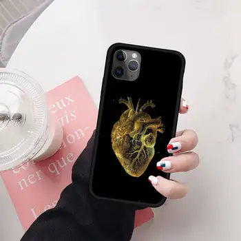 Médico de órgão humano coração de Telefone de Caso para o iPhone 11 12 mini pro XS MAX 8 7 6 6S Plus X 5S SE DE 2020 XR