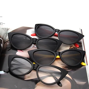 Olho De Gato Tons Mulheres De Óculos De Sol De Luxo Designer De Óculos De Armação De Óculos Vintage Retro Oculos Da Moda Lunetas Óculos Oversize