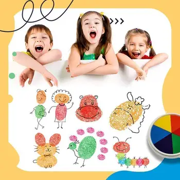 Venda Nova Engraçado Pintura A Dedo Kit Dedo Desenho Brinquedos Educativos Kit De Ferramentas De Lama Pintura De Crianças Aprendizagem Precoce De Brinquedo Dropshipping