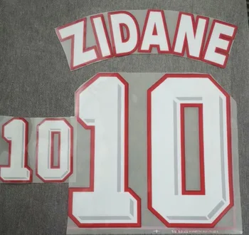 1998 Zidane Nameset Henry Nome E Número De Veludo Senti Lextra Zidace Impressão E 1998 Partida Final De Detalhes Do Patch
