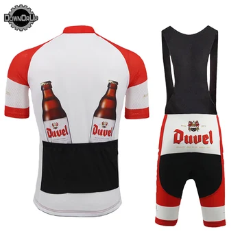 Duvel HOMENS de ciclismo jersey conjunto de cerveja red pro da equipe de ciclismo roupas 9D gel respirável pad MTB ESTRADA, MOUNTAIN bike wear roupas de corrida