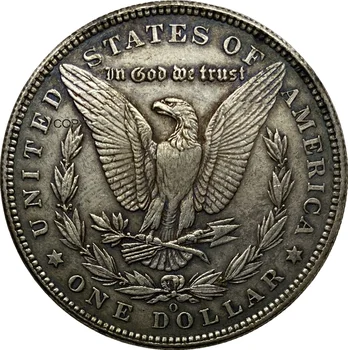Estados unidos 1879 O Morgan Um Dólar EUA Moeda de Cuproníquel Prata Chapeada Morgan Prata Dollor Moeda