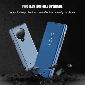 Luxo Espelho Inteligente Tampa Para Xiaomi Poco F3 X3 Pro NFC Caso Para Redmi K40 K30 Pro Caqa Caso Coque de Proteção Tampa do compartimento do