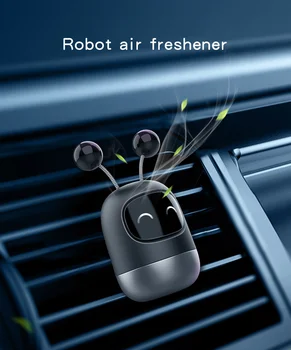 Carro de Aromaterapia Refrogerador de Ar Bonito Robô Difusor do Carro Sólido para Auto Acessórios de Decoração de Interiores