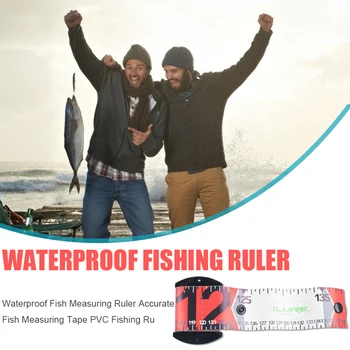 Impermeável Peixes de Medição Régua de PVC Peixe Medição de Fita de Medidor equipamento de Pesca para a Pesca Exterior Portátil Acessórios