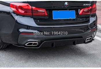 Para a BMW G30 G31 Novo Série 5 530i 540i 2017 2018 Plástico ABS pára-choques Traseiro com Difusor pára-choques Lip spoiler Protetor de Estilo Carro
