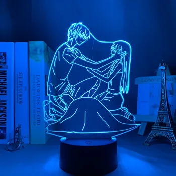 Noite do diodo emissor de Luz Cesta de Frutas para a Decoração do Quarto de Presente Colorido com luz de presença Anime 3d Lâmpada Cesta de Frutas