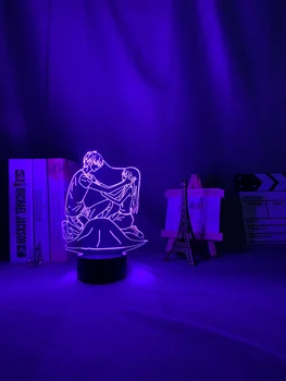 Noite do diodo emissor de Luz Cesta de Frutas para a Decoração do Quarto de Presente Colorido com luz de presença Anime 3d Lâmpada Cesta de Frutas