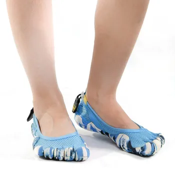 Exterior Cinco Toe sapatos Mulheres dos Homens Respirável, Leve e de secagem Rápida de água a Montante Calçados Unissex Azul Aqua Sapatos de tênis de Praia
