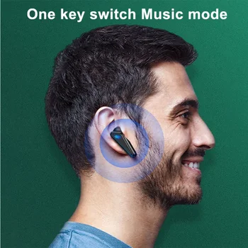 Frete grátis Jogo de Fones de ouvido 65ms Baixa Latência TWS Fone de ouvido Bluetooth com Microfone de Baixo de Som Áudio de Posicionamento PUBG Fone de ouvido sem Fio