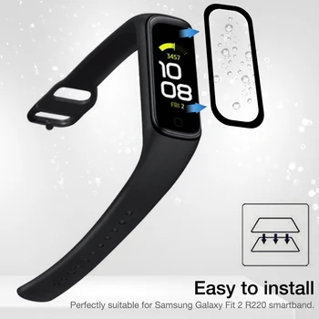 5pcs Macio Smartband Película Protetora Capa Para Samsung Galaxy Fit 2 R220 Inteligente Pulseira de Protetor de Tela Para Cobrir Fit2 R220