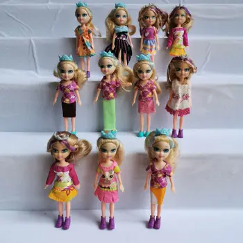 3pcs Diferentes, Anna, aisha, cabelos longos, a princesa Branca de Neve, a princesa Cinderela polly pocket boneca de brinquedo