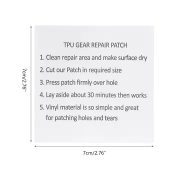 2pcs Impermeável Transparente Nylon Etiqueta de Pano Patches Tenda Jaqueta de Reparação de Fita 87HF
