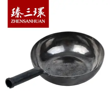 ZhenSanHuan HandHammered tachos de Ferro, Frite, antiaderente, Chinês Wok - Indução Adequado