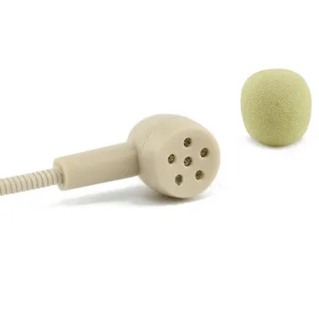 Microfone Claro Headworn Alta Fidelidade Profissional Fone de ouvido Sensível UHF de 3,5 mm com Fios Anti-Interferência