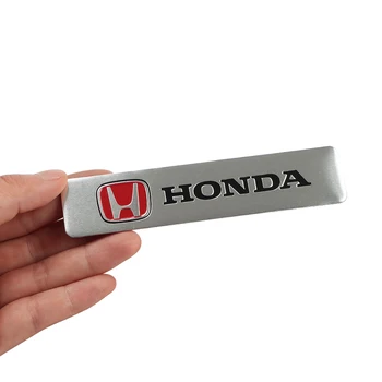 A Decoração do carro Adesivos Logotipo de Alumínio 3D Emblema Emblema de Decalque Para Honda Civic XR-V HR-V da Cidade de Acordo Odyssey Spirior CRV Jazz