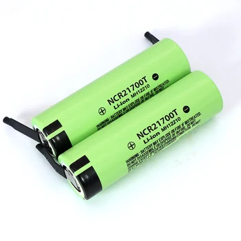 3,7 V NCR21700T 4800mAh bateria de li-lon bateria 15A 5C Taxa de Descarga ternário carro Elétrico baterias de lítio DIY Níquel folhas