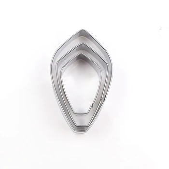 A Argila do polímero 20Pcs de Aço Inoxidável Queda Rodada Cortador Argila Designer DIY Cerâmica Argila do Polímero de Artesanato de Corte de Molde