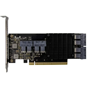 O PCI-E 3.0 X16 PEX8749 U. 2 SFF-8649 Adaptado de Estado Sólido NVMe disco Rígido SSD Adaptador de Cartão para PC