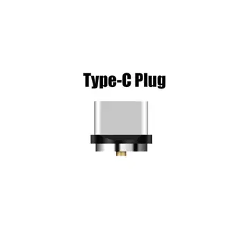 Porta USB Cabeça Magnética Magnética Plug Adaptador de Carregador Para IPhone IOS, Android Tipo C Cabo USB Acessórios do Telefone Móvel