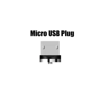 Porta USB Cabeça Magnética Magnética Plug Adaptador de Carregador Para IPhone IOS, Android Tipo C Cabo USB Acessórios do Telefone Móvel