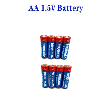 2021 New2~20pcs/lote Marca bateria recarregável AA 9800mah 1,5 V pilhas Novas Recarregável batery para o diodo emissor de luz de brinquedo mp3