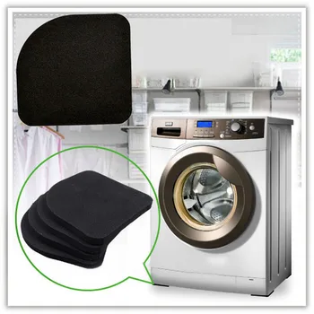 4pcs Máquina de Lavar roupa Anti Vibração Almofada à Prova de Choque antiderrapante Pés Pés Tapete Frigorífico Chão Móveis de Protetores de Ruído