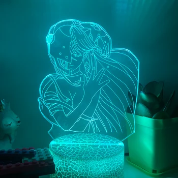 Multi Cor do LED 3D da Noite Elfen Lied Lucy Nyu Anime Figura de luz para Decoração de Casa de Dom Gadgets, Transporte da Gota