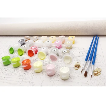Óleo de Imagens Pelo Número de Parede Arte veados sika Squre Kits de Tela pintado à mão Colorir Presente DIY Desenho de Decoração de Casa de Pintura Por Número
