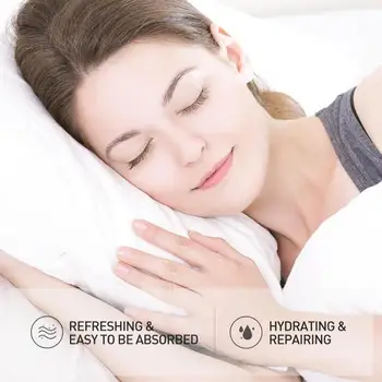 6pcs/Set Pouco de Pudim de Dormir Máscara Hidratante Refrescante de Controle de Óleo de Ouro Máscara Facial de Limpeza de Brilho, Máscara para o rosto