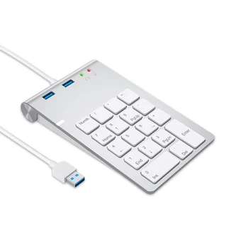 Teclado numérico USB3.0 HUB Digital, Teclado de Computador, Tablet Teclado Mecânico Sentir Teclado para Contabilidade de Laptop