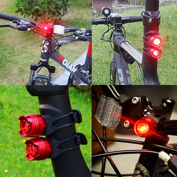 1.2 L Bicicleta alforje de Ciclismo MTB Bicicleta, Moto, Saco Traseiro Reflexiva Assento Saddlebag com 3 Modo de lanterna traseira Acessórios de Moto