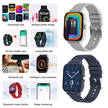 P8 1,4 polegadas Smart Watch, Homens Cheios de Toque de Fitness Tracker Pressão Arterial Relógio Inteligente Mulheres GTS Smartwatch para Xiaomi