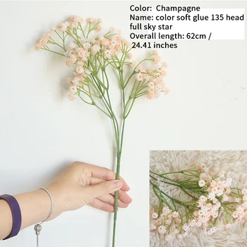 Artificial Macia Cola Pleno Céu De Estrelas Simulação De Flores Para A Família De Decoração De Casamento Plástico Vaso De Flor