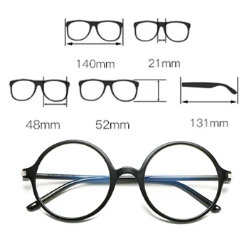 1PC Unisex Vintage Óptico PC Olho Redondo Óculos de Armação de Óculos com Armações de Óculos Óculos de proteção Óculos de Acessórios para Mulheres, Homens