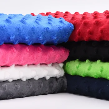 50x150cm Super Macio Minky Dot Tecido Costura Cobertor do Bebê Brinquedos de Material Antipilling Eco-Friendly do Poliéster do Handwork Tecido aveludado