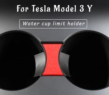 Model3 Carro Copo De Água Suporte Para O Tesla Model Y 2021 Acessórios De Interiores Do Centro De Armazenamento Do Console Organizador Modelo 3 Três