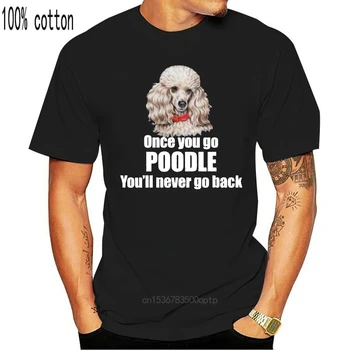 Homens camiseta de manga Curta Poodle Cão de Design de T-Shirt Clássica T-Shirt das Mulheres t-shirt