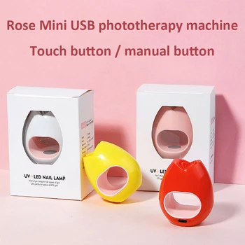 Unhas Secador de MINI 16W USB UV Lâmpada LED Nail Art Manicure Ferramentas Rosa Design de Forma Rápida Secagem e Polimerização de Gel polonês
